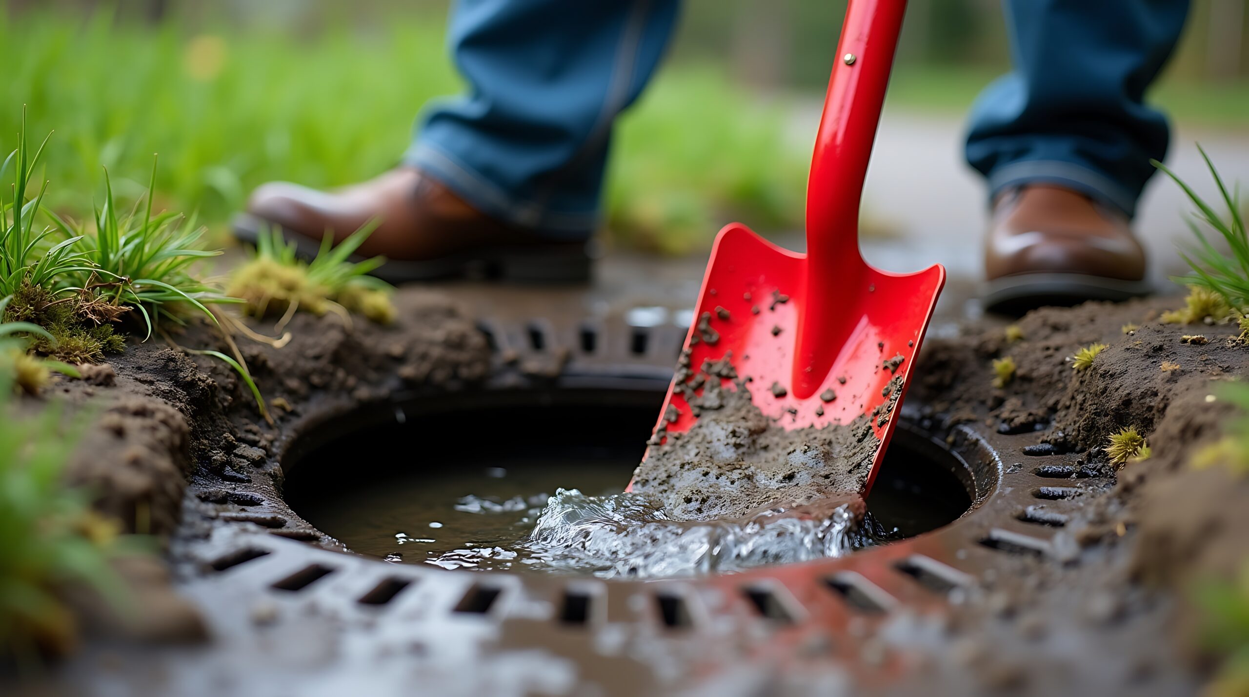 How We Cleared Our Outside Drain Blocked With Mud